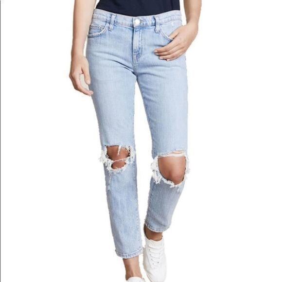 Current/Elliott The Fling Destroyed Jeans Size 26 - Picture 6 of 6